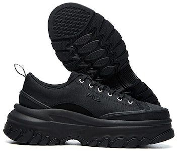 (W) 휠라 라바 캔버스 로우 "블랙 논슬립 통기성" F12W124155FBK Details for (W) 휠라 라바 캔버스 로우 "블랙 논슬립 통기성" F12W124155FBK