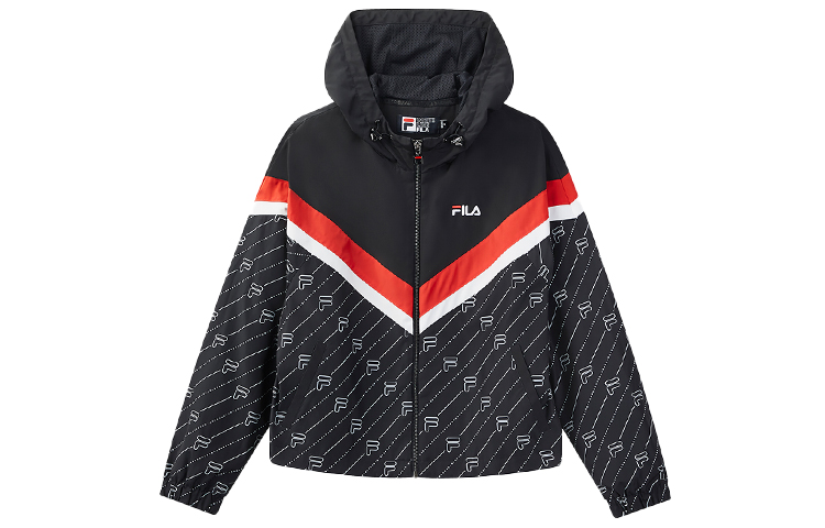 (Women) FILA Legendary Blue Hooded Woven Jacket - Casual and Comfortable F11W048302F-NV