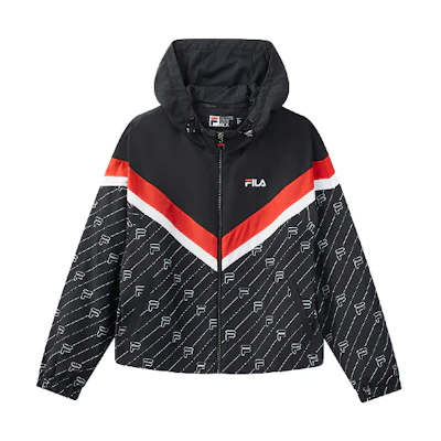 (Women) FILA Legendary Blue Hooded Woven Jacket - Casual and Comfortable F11W048302F-NV