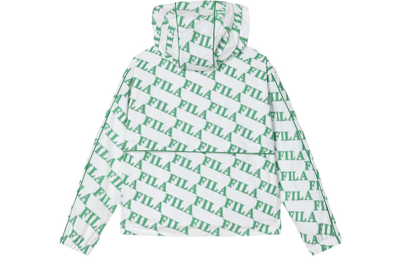 (Women) FILA Letter Print Hooded Casual Woven Jacket Full Print F11W419703F-ZB 圖 3