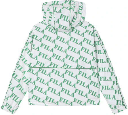 (W) FILA 字母印花连帽休闲编织外套全印花 F11W419703F-ZB Lookbook (W) FILA 字母印花连帽休闲编织外套全印花 F11W419703F-ZB