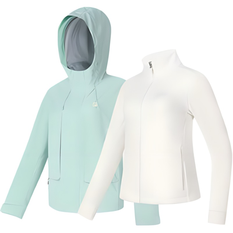 (Women) FILA Light Jade 3-in-1 Sports Zip-Up Hoodie Jacket A11W347507F-LG