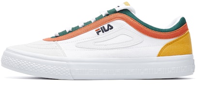 (Women) FILA Light Sneakers White/Yellow/Orange F12W034423FWN (Women) FILA Light Sneakers White/Yellow/Orange F12W034423FWN