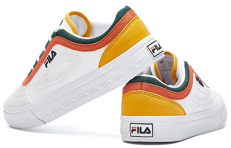 Lookbook (W) Zapatillas FILA Light Blanco/Amarillo/Naranja F12W034423FWN