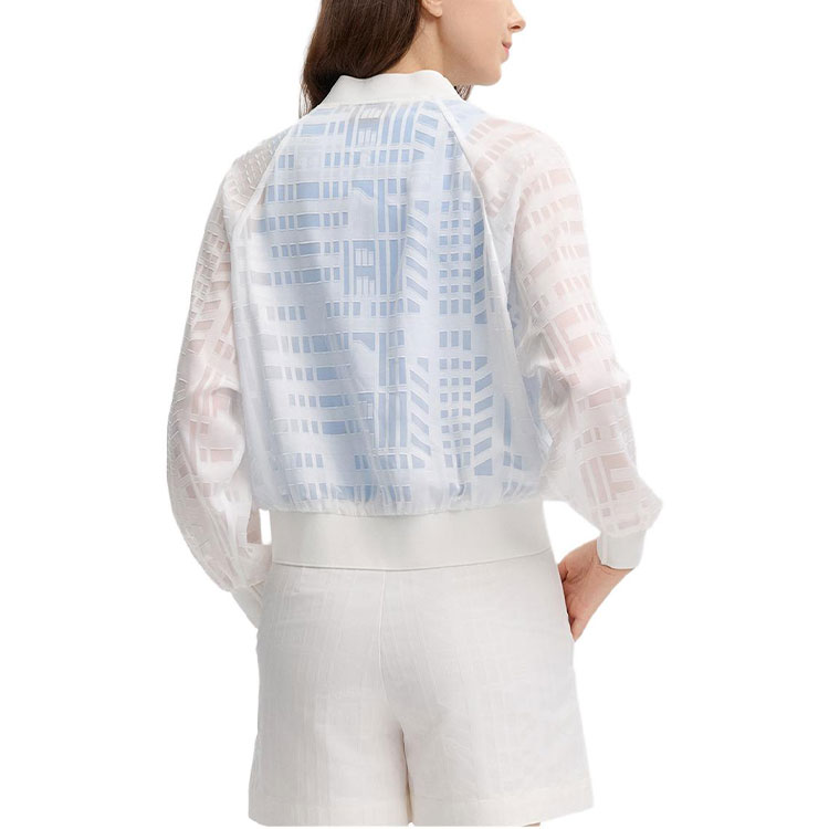 (Women) FILA Lightweight Breathable Zip-Up Jacket in Bright White F11W438705F-WT 圖 5