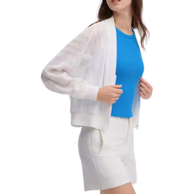 (Women) FILA Lightweight Breathable Zip-Up Jacket in Bright White F11W438705F-WT 圖 6