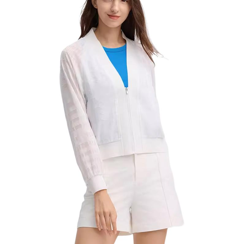 (Women) FILA Lightweight Breathable Zip-Up Jacket in Bright White F11W438705F-WT 圖 7