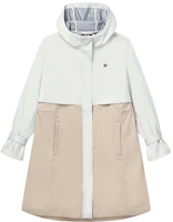 (Women) FILA Lightweight Hooded Jacket Steam White Casual Activewear F11W211704F-IV (Women) FILA Lightweight Hooded Jacket Steam White Casual Activewear F11W211704F-IV