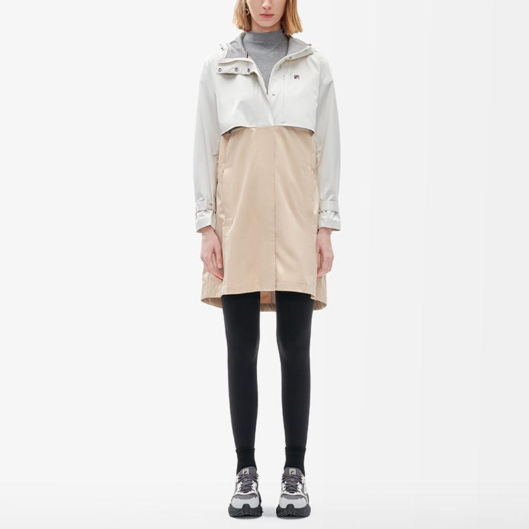 (Women) FILA Lightweight Hooded Jacket Steam White Casual Activewear F11W211704F-IV 圖 4