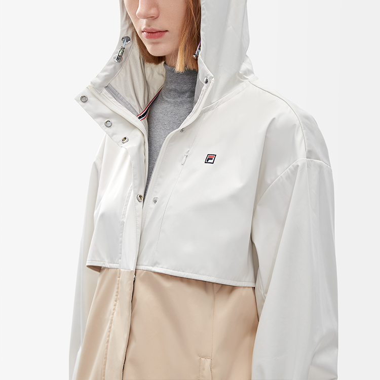 (Women) FILA Lightweight Hooded Jacket Steam White Casual Activewear F11W211704F-IV 圖 7