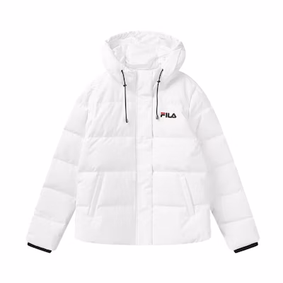 (Women) FILA Lightweight Short Down Jacket White Winter Collection F61W048911FWT