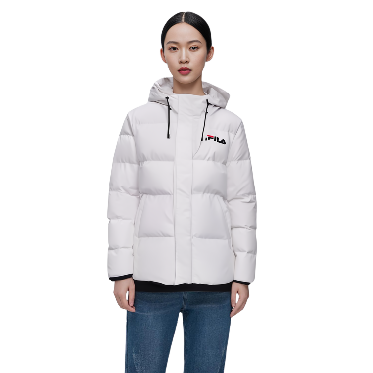 (Women) FILA Lightweight Short Down Jacket White Winter Collection F61W048911FWT 圖 3