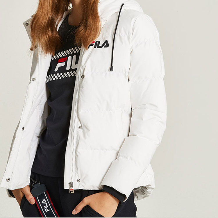 (Women) FILA Lightweight Short Down Jacket White Winter Collection F61W048911FWT 圖 5