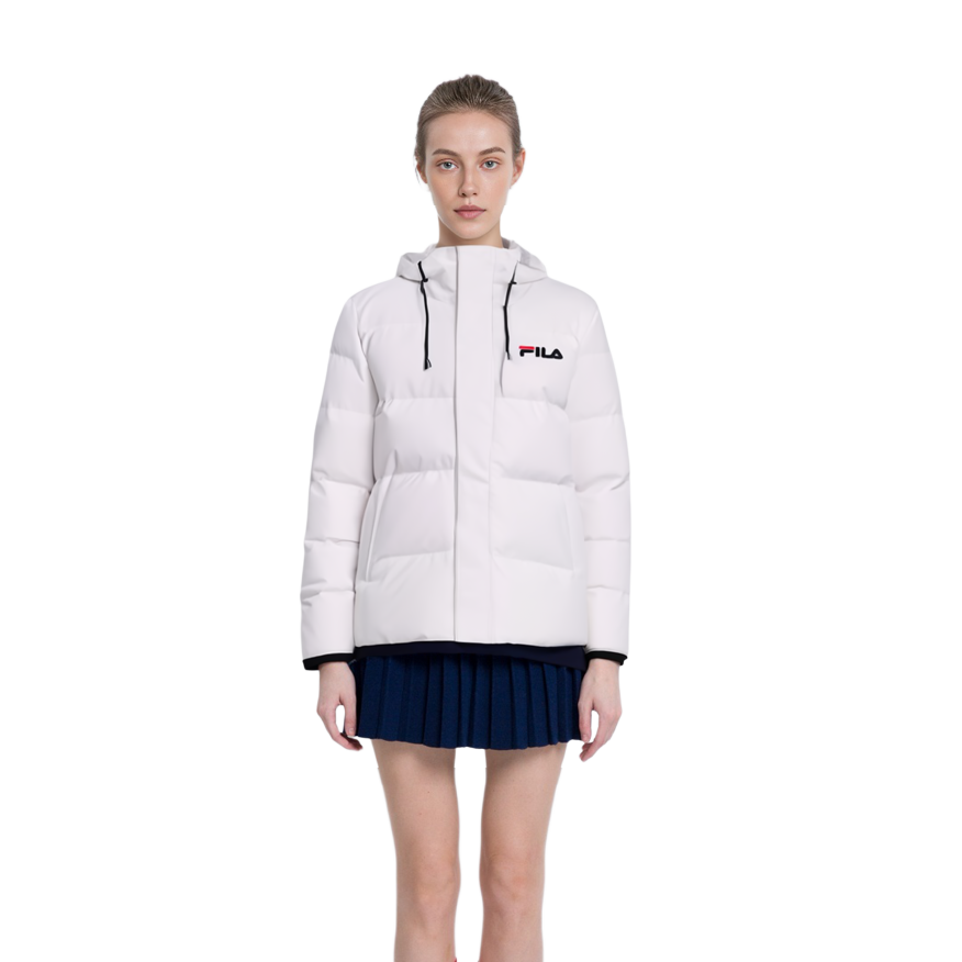 (Women) FILA Lightweight Short Down Jacket White Winter Collection F61W048911FWT 圖 7