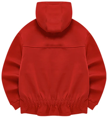 (W) FILA Logo印花針織連帽衫 - 熱烈紅 F11W218209FRD Lookbook (W) FILA Logo印花針織連帽衫 - 熱烈紅 F11W218209FRD