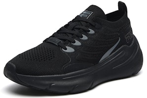 FILA斐樂 耐磨防滑輕便 低幫 跑步鞋 女款 黑色 Lookbook FILA斐樂 耐磨防滑輕便 低幫 跑步鞋 女款 黑色