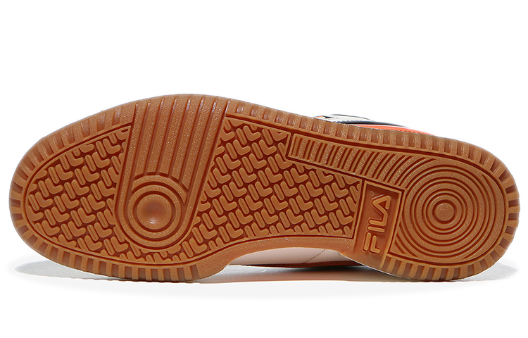 (W) FILA Low-Top Sneaker 'White Black Orange' 圖 6