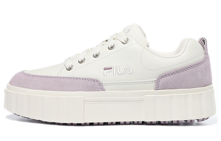 Buy FILA斐樂 時尚百搭 厚底休閒 低筒 板鞋 女款 白紫 韓版