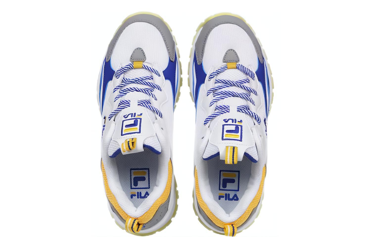 Lookbook (W) 휠라 로우탑 캐주얼 스니커즈 (옐로우-블루) FS1SIB1004X_WBU