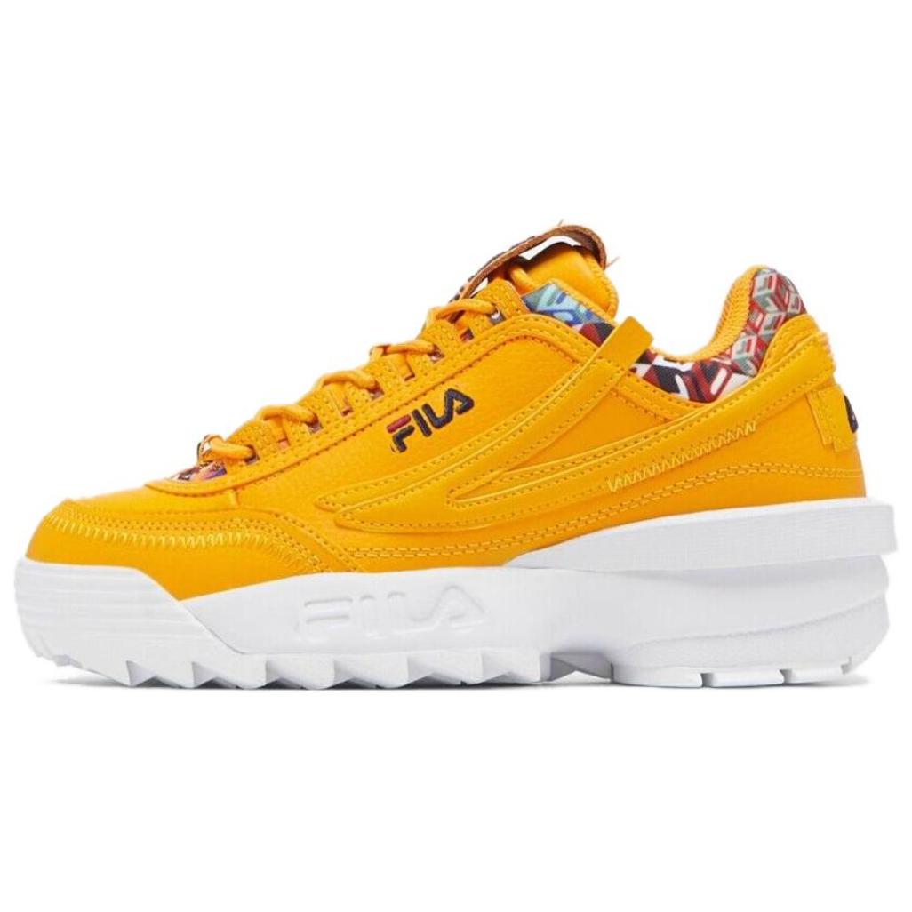 (Women) FILA Low Top Running Shoes 'Yellow-White' 5XM01808732