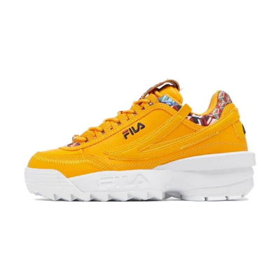 (W) FILA Low Top Running Shoes 'Yellow-White'