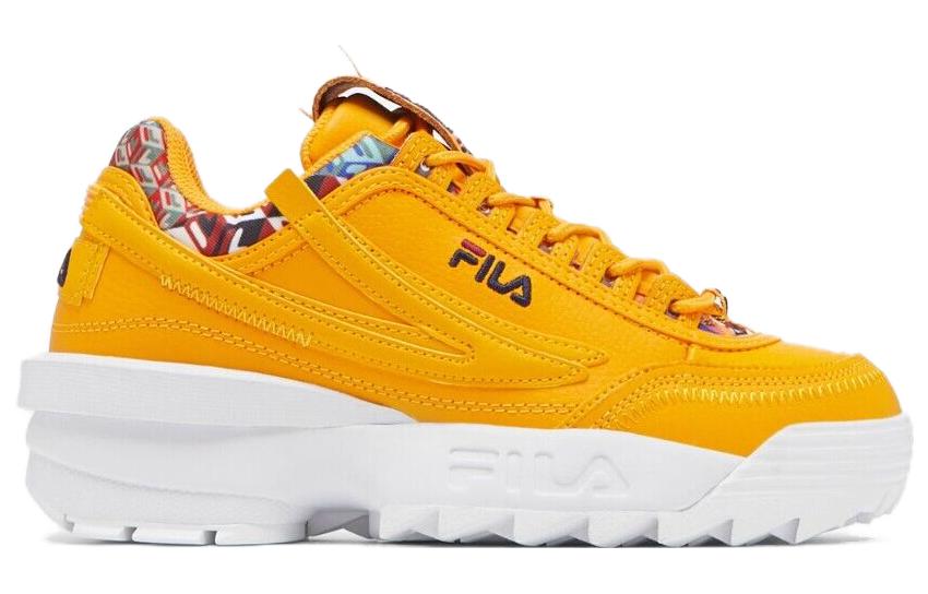 Order (Women) FILA Low Top Running Shoes 'Yellow-White' 5XM01808732