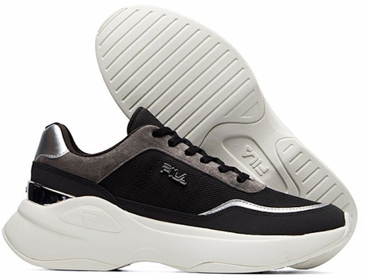 (Women) FILA Low Top Running Shoes Black/Grey F12W114208FBQ Details for (Women) FILA Low Top Running Shoes Black/Grey F12W114208FBQ