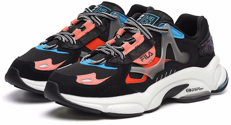 (W) FILA Marcelo Burlon x Fusion RJV Low 'Black Daddy' Zapatos Negros T12W141113FBK Lookbook (W) FILA Marcelo Burlon x Fusion RJV Low 'Black Daddy' Zapatos Negros T12W141113FBK