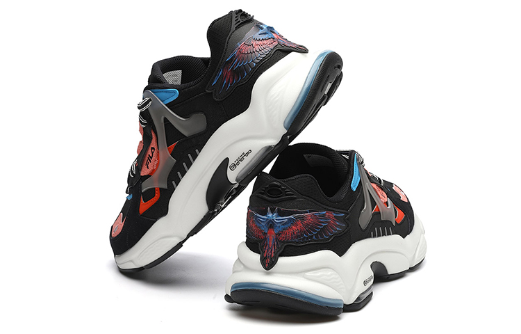 Purchase (W) FILA Marcelo Burlon x Fusion RJV Low 'Black Daddy' Zapatos Negros T12W141113FBK