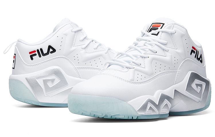 Shop (Women) FILA MB1 'White Retro High-Top Basketball' F12W041201FFI