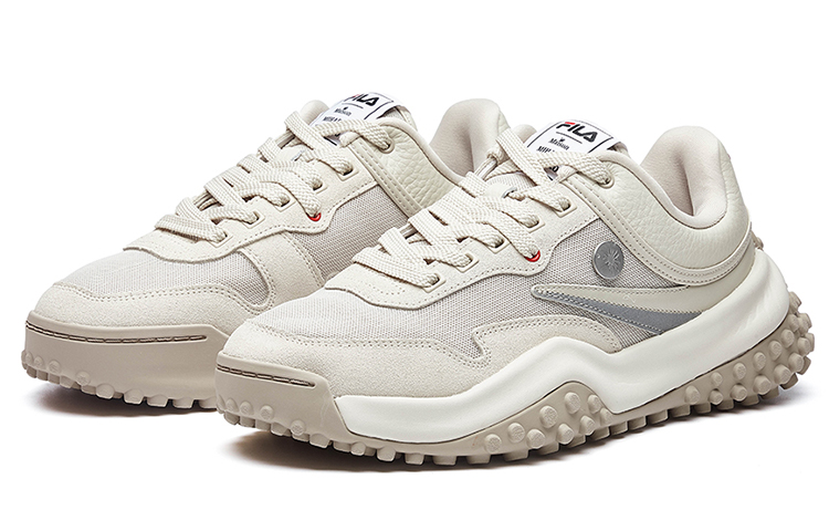 Lookbook 三原 x Fila 斐乐 T1 聯名款 輕便防滑 波點老爹鞋 女款 沙殼色