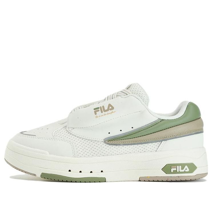 (Women) FILA MIX Casual Shoes F12W334201FWW 'White Beige Green' F12W334201F-WW