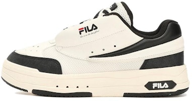 (Women) FILA Mix Low Skate Shoes 'Cream White Black' F12W324203FWV (Women) FILA Mix Low Skate Shoes 'Cream White Black' F12W324203FWV