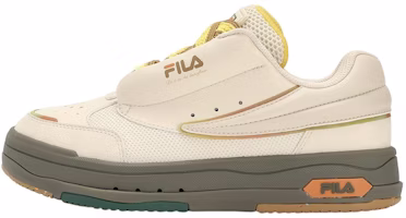 (Women) FILA Mix Low Skate Shoes 'Cream White Green' F12W324203FWG (Women) FILA Mix Low Skate Shoes 'Cream White Green' F12W324203FWG