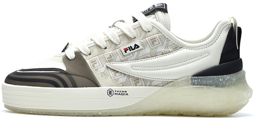 Women FILA MIX White Black Trendy Retro Casual F12W223101FWB
