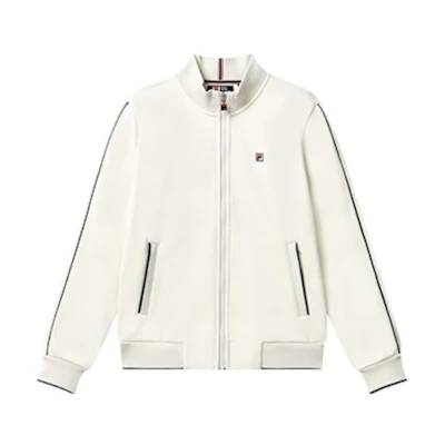 (Women) FILA Modern Heritage Logo Embroidered Retro Track Jacket - Steam White F11W311503F-IV