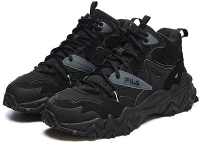 FILA斐樂 Oakmont 2 Mid 復古 減震透氣 中筒 爸爸鞋 女款 黑色 Order FILA斐樂 Oakmont 2 Mid 復古 減震透氣 中筒 爸爸鞋 女款 黑色