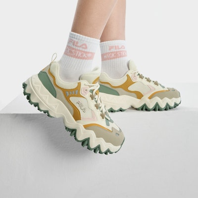 (W) Kasut Sukan FILA Oakmont 3 'Putih Oren Hijau' F12W332105FAC Cheap (W) Kasut Sukan FILA Oakmont 3 'Putih Oren Hijau' F12W332105FAC
