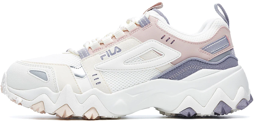 Women FILA Oakmont Running Shoes White Light Pink F12W031111FGR