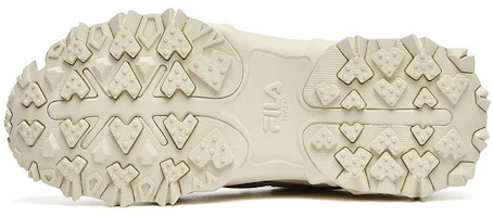 Shop FILA斐樂 Oakmont 歐客漫2 休閒輕便 防滑耐磨 低筒 爸爸鞋 女款 米色