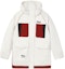 Order (Women) FILA ORIGINALE Colorblock Hooded Logo Parka Down Jacket - Cloud White F11W349905FWT