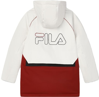 (Women) FILA ORIGINALE Colorblock Hooded Logo Parka Down Jacket - Cloud White F11W349905FWT Lookbook (Women) FILA ORIGINALE Colorblock Hooded Logo Parka Down Jacket - Cloud White F11W349905FWT