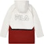 Lookbook (Women) FILA ORIGINALE Colorblock Hooded Logo Parka Down Jacket - Cloud White F11W349905FWT