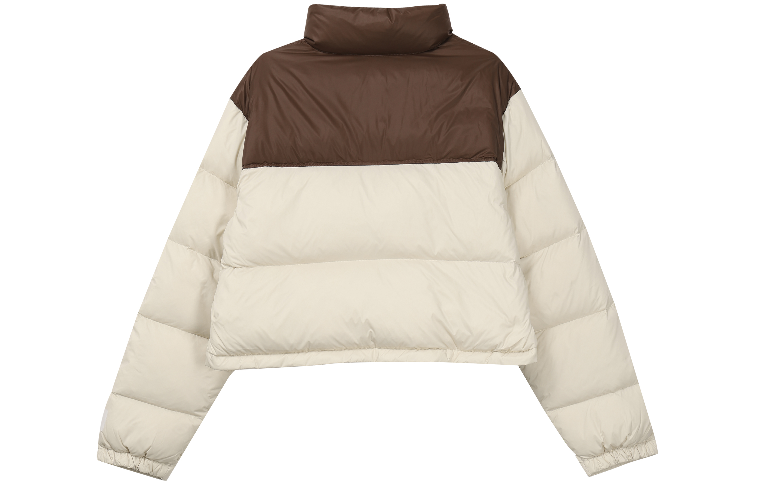 Lookbook (W) FILA ORIGINALE カラーブロックロゴ ウインドプルーフ ダウンジャケット ベージュ. F51W349901F-BG