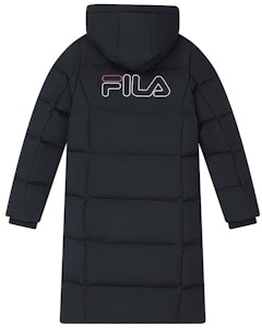 (W) 휠라 오리지날레 롱 후드 패딩 자켓 레전드 블루. F11W349924FNV Lookbook (W) 휠라 오리지날레 롱 후드 패딩 자켓 레전드 블루. F11W349924FNV