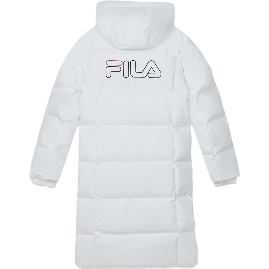 (Women) FILA ORIGINALE  Long White Down Jacket Casual Loose Hoodie Style F11W349924F-WT 圖 3