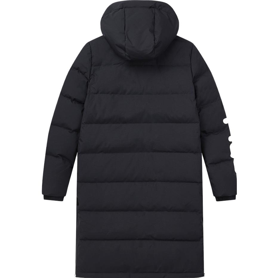 Lookbook (W) Jaket Down Mid-Length FILA ORIGINALE Legendary Blue Hangat Kasual F11W848940FNV