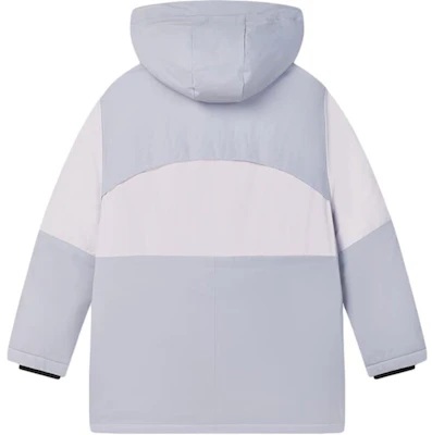 (W) FILA Originale Jaket Puffer Tahan Air Hoodie Abu-Abu Colorblock. F51W449903F-GY Lookbook (W) FILA Originale Jaket Puffer Tahan Air Hoodie Abu-Abu Colorblock. F51W449903F-GY