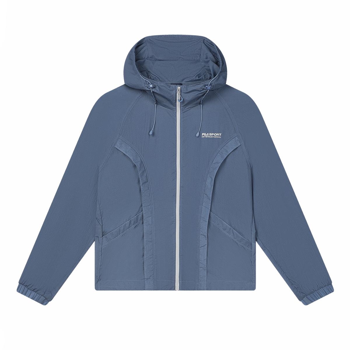 (Women) FILA ORIGINALE Casual Loose Fit Hooded Jacket - Cloud Blue F71W429705F-BU