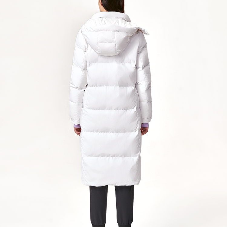 (Women) FILA ORIGINALE Embroidered Logo White Down Hooded Winter Jacket. F11W149909FWT 圖 5